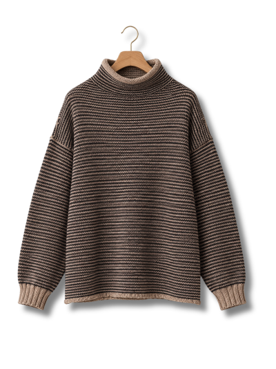 Sartoria Vico - Maglione Lupo Collo Alto - Lana e Alpaca