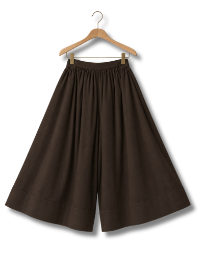 Sartoria Vico - Panta Skirt in Lana Merino Extrafine - Ebano