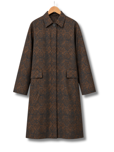 Leon & Harper - Trench Avionna Snake - Marrone